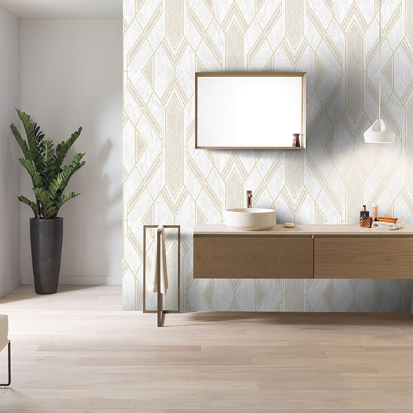 bathroom wallcovering